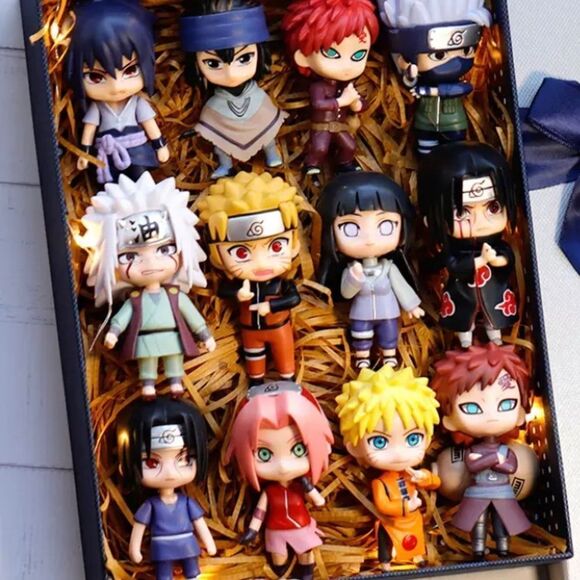12PCS/SET Naruto Shippuden Figures (Hinata, Sasuke, Itachi, Kakashi, and more) - Picture 2 of 6